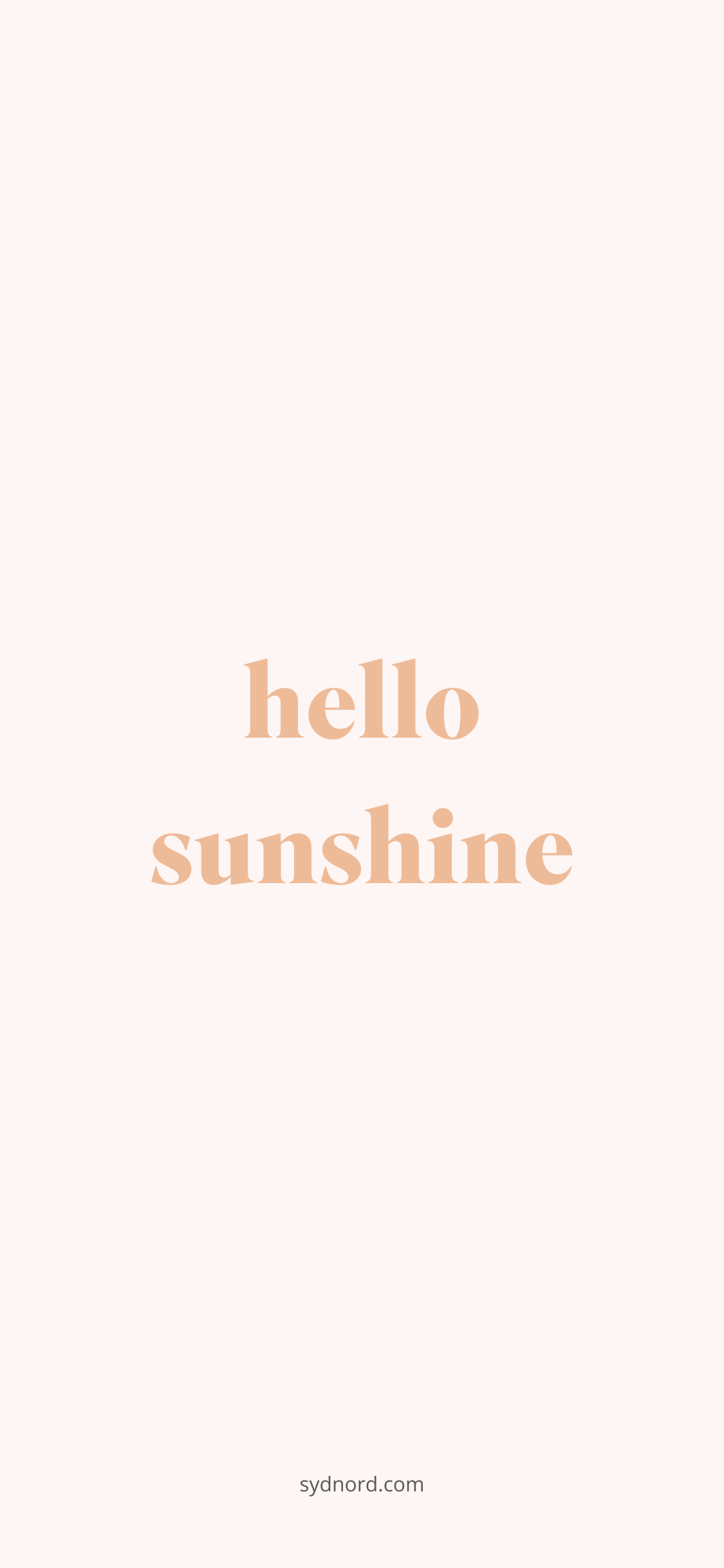 Simple positive quotes: Hello sunshine