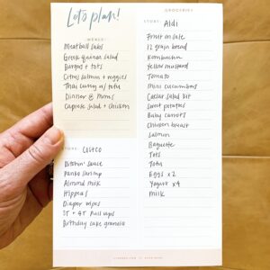 How to meal plan with the Let's Eat, Let's Plan notepad