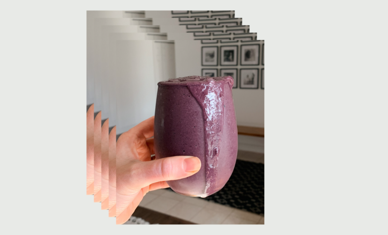 Blueberry smoothie recipe with milk