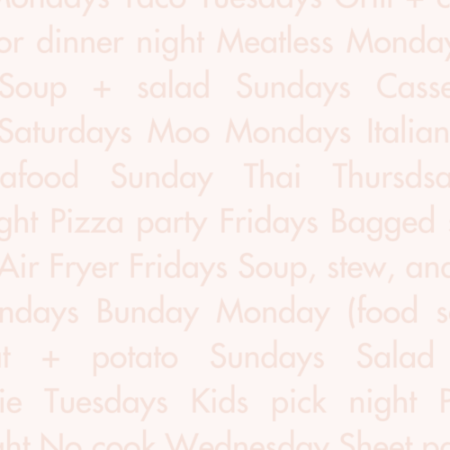 30 Dinner Theme Nights — And Why Themes Are So Helpful!
